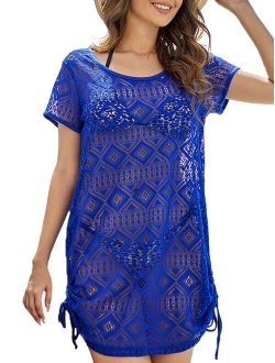 Bathing Suit Cover Up for Women - Swimsuit Coverup for Women Lace Beach Dresses Regular and Plus Size