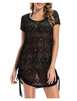 Bathing Suit Cover Up for Women - Swimsuit Coverup for Women Lace Beach Dresses Regular and Plus Size