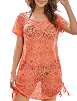 Bathing Suit Cover Up for Women - Swimsuit Coverup for Women Lace Beach Dresses Regular and Plus Size