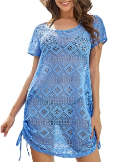 Bathing Suit Cover Up for Women - Swimsuit Coverup for Women Lace Beach Dresses Regular and Plus Size