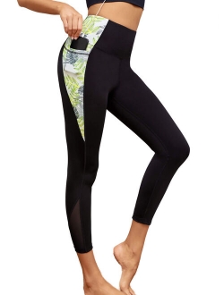 Workout Leggings for Women 2 Side Pockets Yoga Pants, S-XL