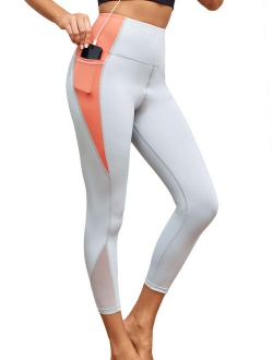 Workout Leggings for Women 2 Side Pockets Yoga Pants, S-XL