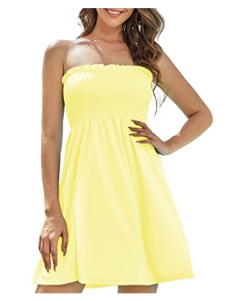 Strapless Dress for Women - Beach Dresses for Women - Tube Top Dress