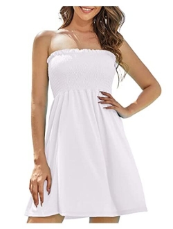 Strapless Dress for Women - Beach Dresses for Women - Tube Top Dress