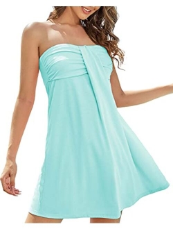 Strapless Dress for Women - Beach Dresses for Women - Tube Top Dress