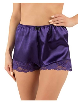 Women's Lingerie Lace Briefs Panties French Knickers Satin Shorts