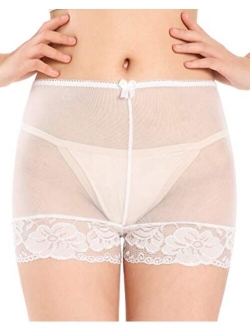 Women's Nylon Sheer French Knickers Briefs Panties