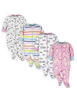 Onesies Brand Baby 4-Pack Sleep 'N Play Footies Multi Pack