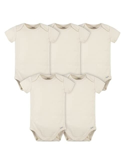 Gerber unisex-baby 5 Pack Onesies Multi-packs Bundle Interlock 180 Gsm