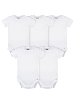 Gerber unisex-baby 5 Pack Onesies Multi-packs Bundle Interlock 180 Gsm