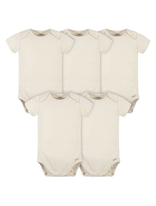 Gerber unisex-baby 5 Pack Onesies Multi-packs Bundle Interlock 180 Gsm