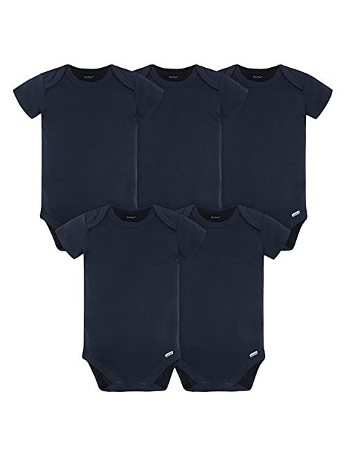 Gerber unisex-baby 5 Pack Onesies Multi-packs Bundle Interlock 180 Gsm