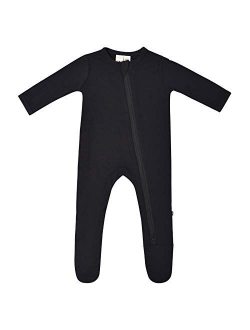 KYTE BABY Soft Bamboo Rayon Footies, Zipper Closure, 0-24 Months