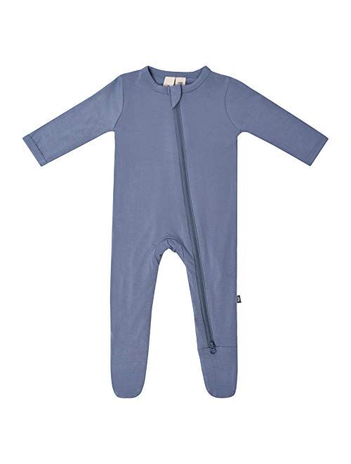 KYTE BABY Soft Bamboo Rayon Footies, Zipper Closure, 0-24 Months