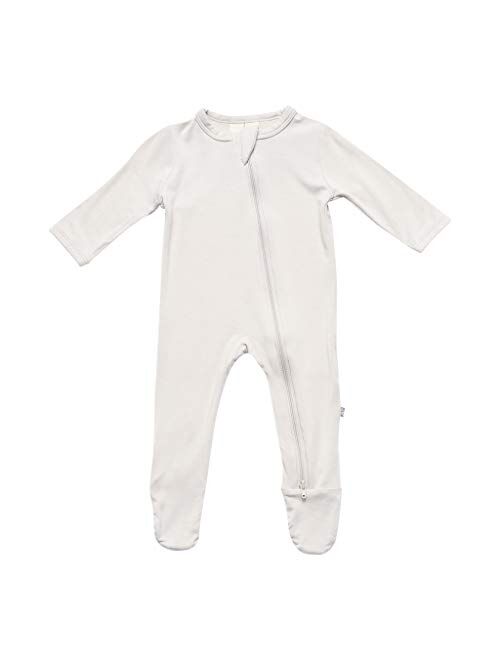 KYTE BABY Soft Bamboo Rayon Footies, Zipper Closure, 0-24 Months