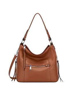 Hobo Purses and Handbags for Women Genuine Leather Shoulder Bag Crossbody Purse