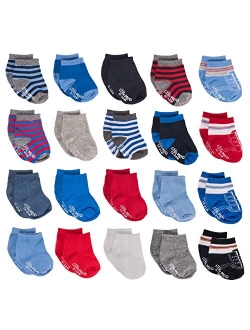 Little Me baby boys & Socks, Pairs, 0-12/12-24 Little Me 20 Pack Newborn Infant Toddler Socks 0 12 24 Months Assorted Size Pack, Multi, 6-24 Months US