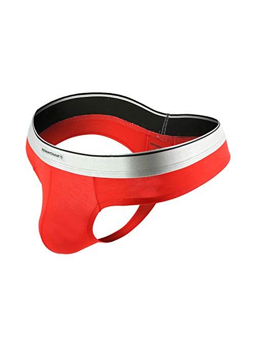 MuscleMate Hot Men's Thong Underwear, Men's Butt-Flaunting Thong G-String Underwear, No Visible Lines.