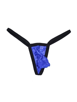 Men's Thong T-Back Underwear, Hot Men's See-Through Thong G-String T-Back Undie.