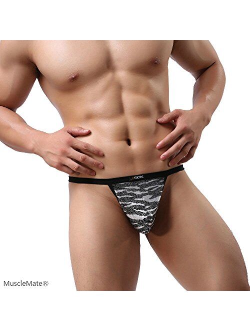 Buy Musclemate Premium Hot Mens G String Leopard Print Thong Comfort