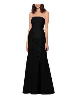 Cascade-Front Scuba Trumpet Gown