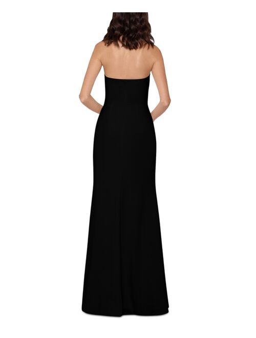 Betsy & Adam Cascade-Front Scuba Trumpet Gown