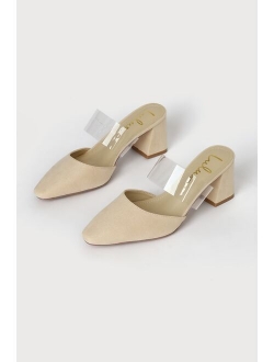 Rangery Lavender Valentine Suede Pointed Toe Mules