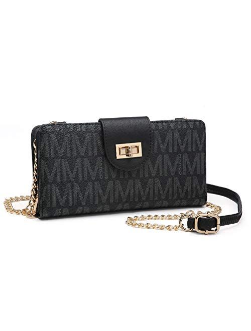 Mkp Collection MKP Women Fashion Small Crossbody Shoulder Bag Cell Phone Purse Wallet Holder Clutch with Credit Card Slots and Chain Strap