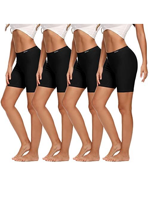 Molasus Womens Cotton Boxer Shorts Underwear Anti Chafing Bike Shorts(Regular & Plus Size)