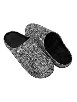 ERGOfoot Orthotic Slippers with Arch Support for Plantar Fasciitis Pain Relief, Comfortable Orthopedic Clog House Shoes with Indoor Outdoor Anti-Skid Rubber Sole by ERGOf