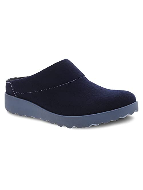 Dansko Women's Lucie Wool Slipper with Outdoor Sole and Arch Support