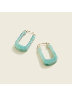 Made-in-Italy acetate hoop earrings