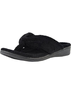 Women's Indulge Gracie Slipper - Ladies Toe-Post Thong Slippers with Concealed Orthotic Arch Support