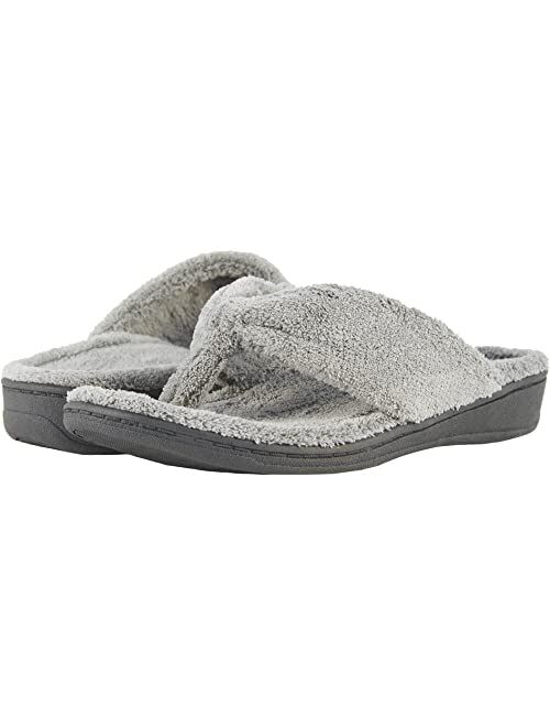 Vionic Women's Indulge Gracie Slipper - Ladies Toe-Post Thong Slippers with Concealed Orthotic Arch Support