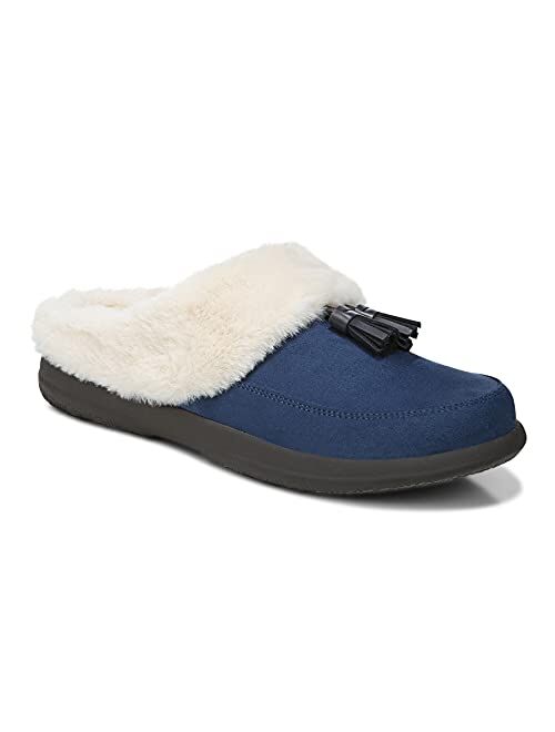 Vionic Cedar Perrin Women's Slip-On Cozy Slipper- Supporting Ladies Indoor/Outdoor Slippers that Include Three-Zone Comfort with Orthotic Insole Arch Support, Medium Fit