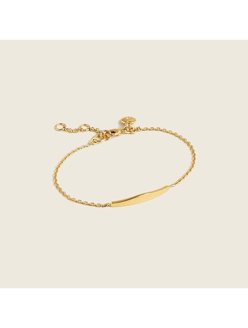 J.Crew Delicate adjustable bar bracelet