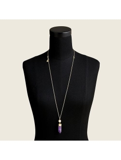 Healing crystal necklace