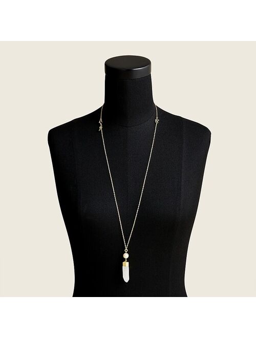 J.Crew Healing crystal necklace