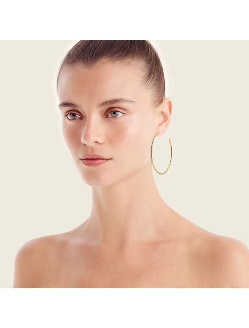 J.Crew Thin hoop set of two earring pairs