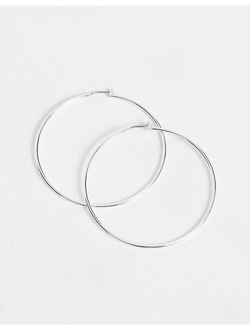 Weekday Angelina small hoop earrings in silver