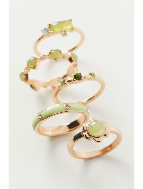 Urban Outfitters Marsha Flower Ring Set