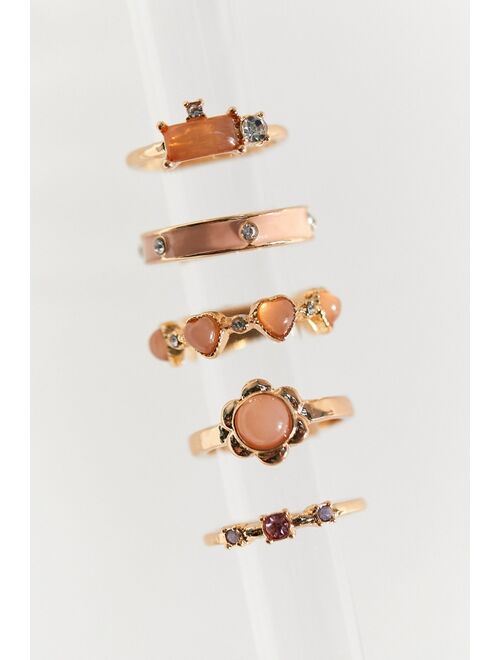 Urban Outfitters Marsha Flower Ring Set