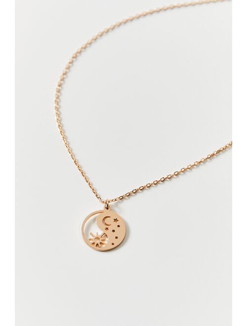 Urban Outfitters Celestial Yin Yang Pendant Necklace