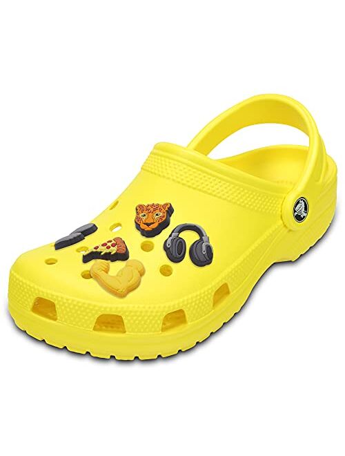 Crocs Mens and Womens Classic Clog w/Jibbitz Charms Sports 5-Packs