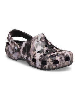 Classic Bleach Dye Adult Clogs