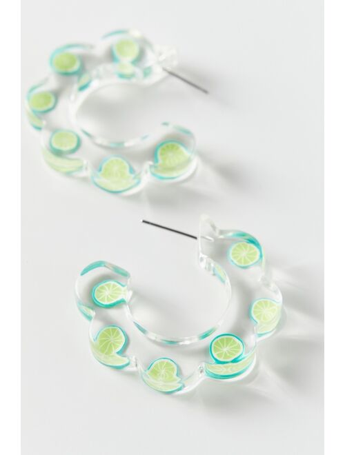 Urban Outfitters Translucent Fruit Hoop Earring