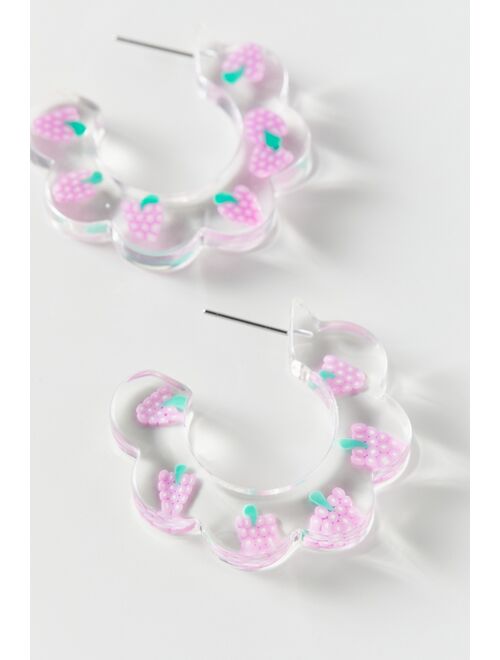 Urban Outfitters Translucent Fruit Hoop Earring