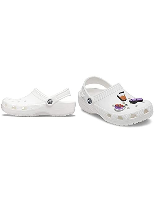 Crocs Mens and Womens Classic Clog w/Jibbitz Charms 3-Packs for Her