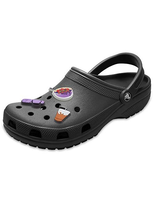 Crocs Mens and Womens Classic Clog w/Jibbitz Charms 3-Packs for Her