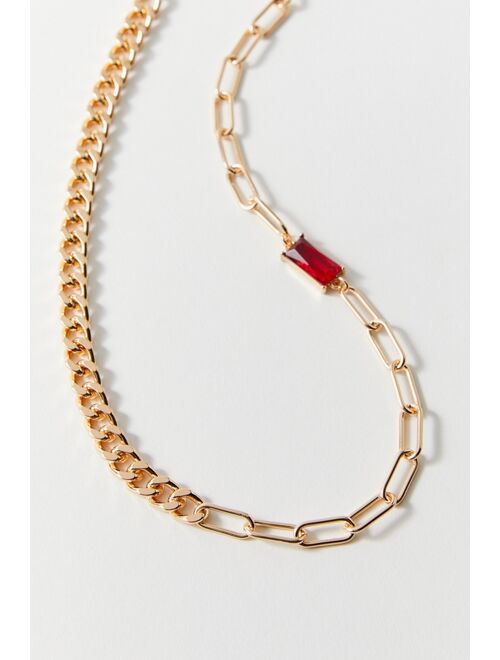 Urban Outfitters Curb And Paperclip Chain Necklace